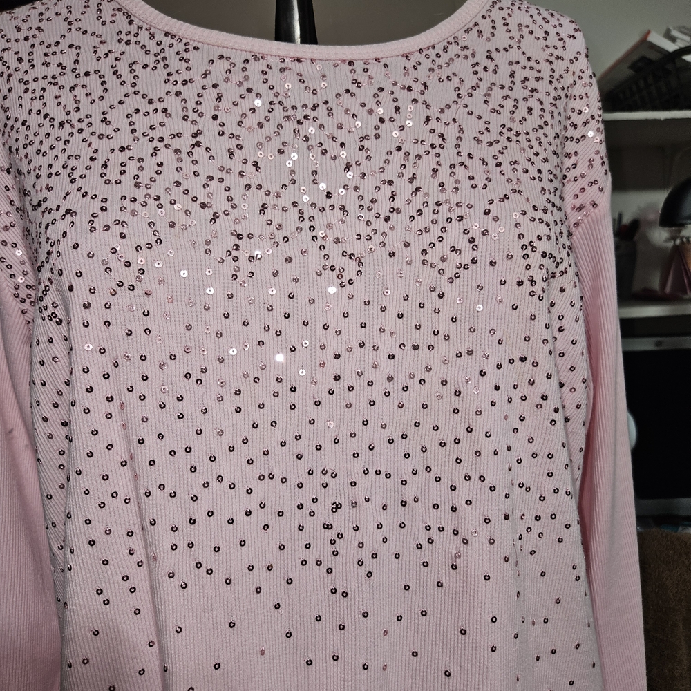 Quacker Factory Light Pink Sweater